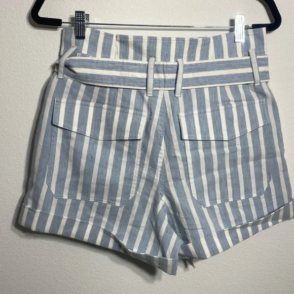 Frame Casual Linen Shorts Stripe - Picture 3 of 8